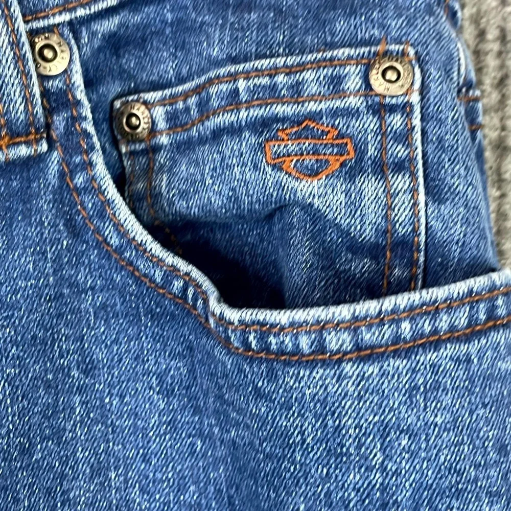 Harley-Davidson Motorcycle Jeans Womens 10L Denim Straight Leg Biker Streetwear